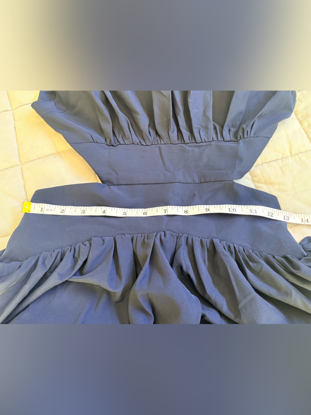 Commense Sleeveless High-Neck Navy Cutout Maxi Dress - Picture 7 of 11
